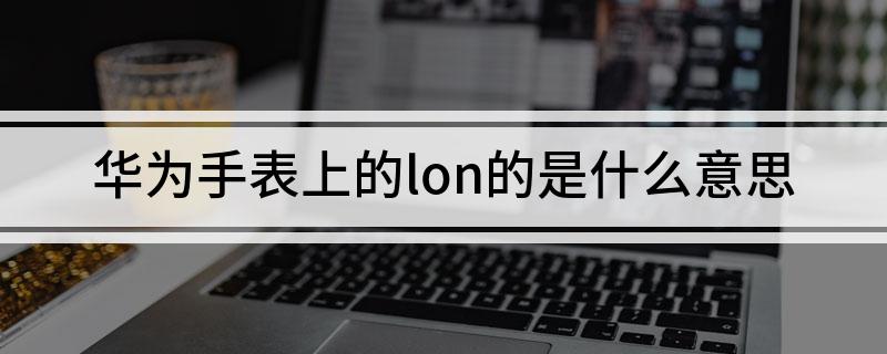 PG电子(中国)官方网站华为手表上的lon的是什么意思(图1)